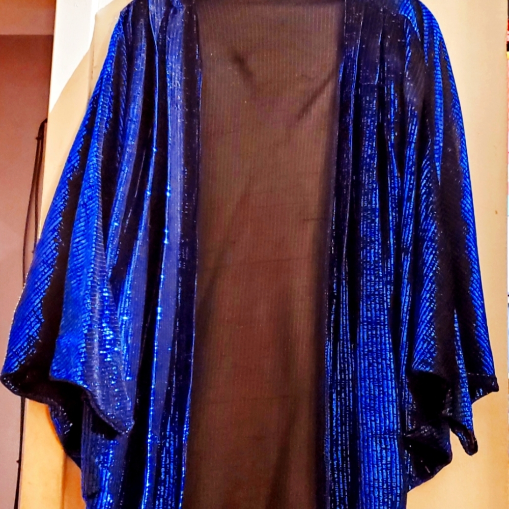 Plus size open front jacket
